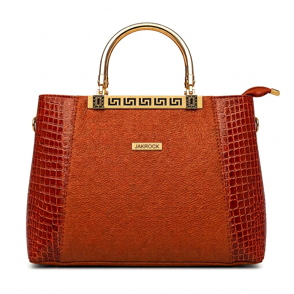 COGNAC CROC TOTE